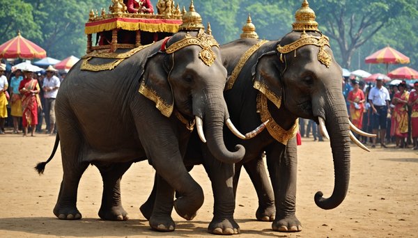 Émerveillez-vous devant l'extraordinaire festival des éléphants en thaïlande : un spectacle à ne pas manquer